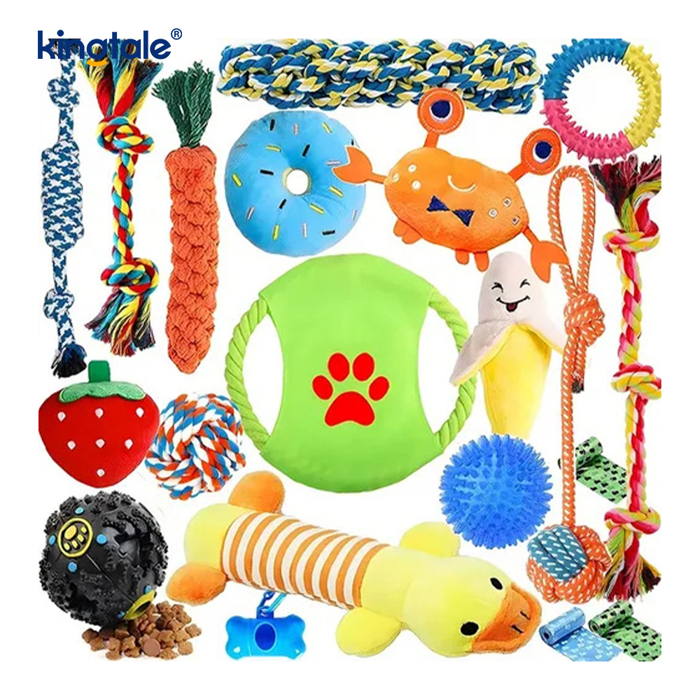 20PCS পোষা দড়ি খেলনা দাঁত এবং মজা ইনডোর জন্য সেট